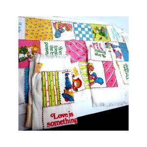 Vintage Joan Walsh Anglund Tastemaker Towel Set 3 70s Retro Cottagecore Tag READ